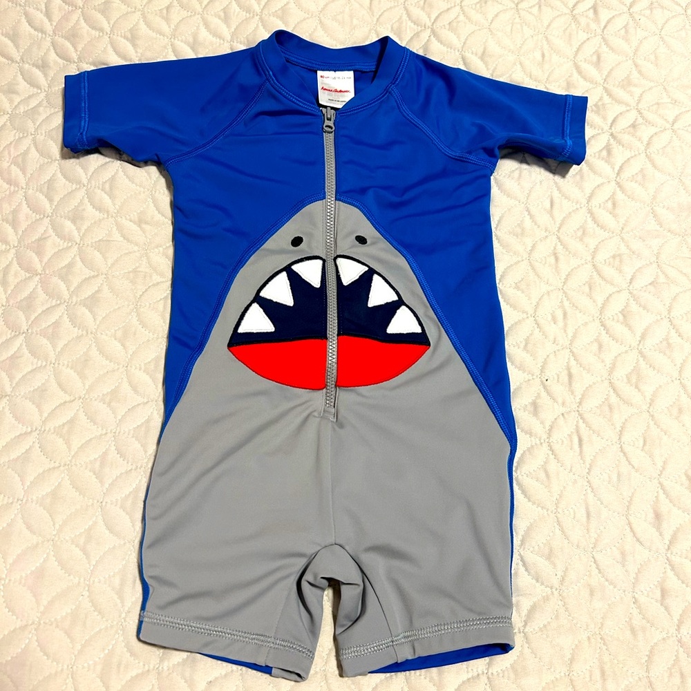 Hanna Andersson shark one piece swimsuit